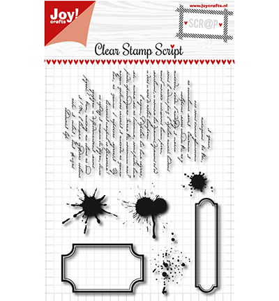 6410/0468 - Joy!Crafts - Scrap - Clearstempel- Script - 