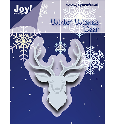6002/1018 - Joy!Crafts - Déc. - embosse - WW - Tête de Cerf - 