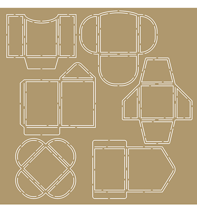 6002/0864 - Joy!Crafts - Scrap! Stencil polybesa - Mini enveloppes - 