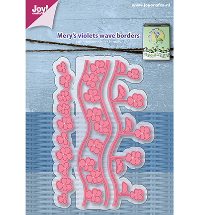 6002/1215 - Joy!Crafts - Déc. & Embosse – Mery s Bord vague violettes - Bords, coins