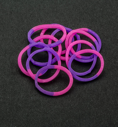 6200/0831 - Joy!Crafts - Elastiques Pink/Purple - Duotone