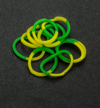 6200/0832 - Joy!Crafts - Elastiques Yellow/Green - Duotone