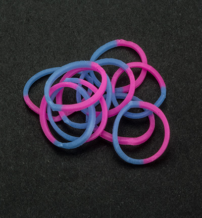 6200/0836 - Joy!Crafts - Elastiques Blue/Pink - Duotone