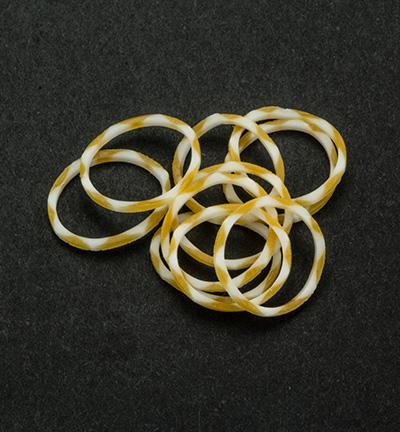 6200/0867 - Joy!Crafts - Elastiques SNOW-White/Yellow - Snow