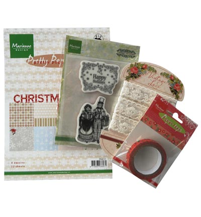 PA4009 - Marianne Design - Happy Holidays - Paquet assorti