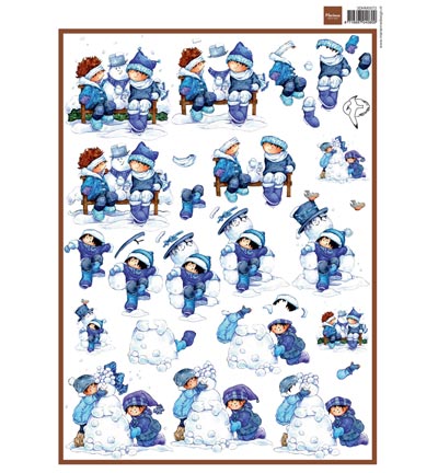 3DHM072 - Marianne Design - Snoesje & snowman - Snoesjes