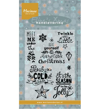 EC0156 - Marianne Design - Eline's Handlettering Christmas UK - Eline