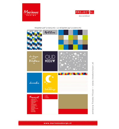 PL2506 - Marianne Design - Décembre - Project NL Card Set