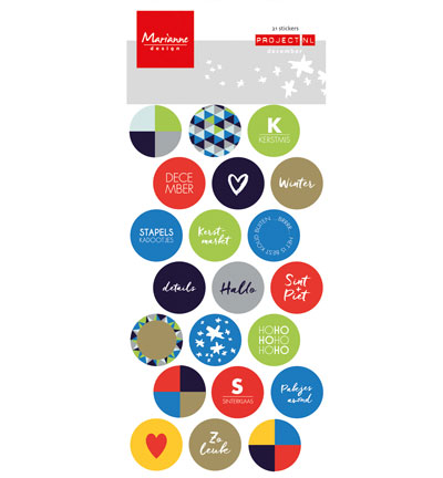 PL4507 - Marianne Design - Décembre - Project NL Chipboard