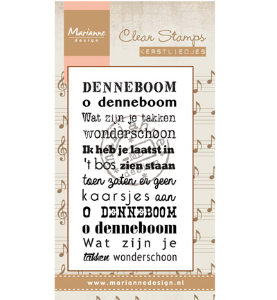 CS0945 - Marianne Design - Oh denneboom NL - Texte