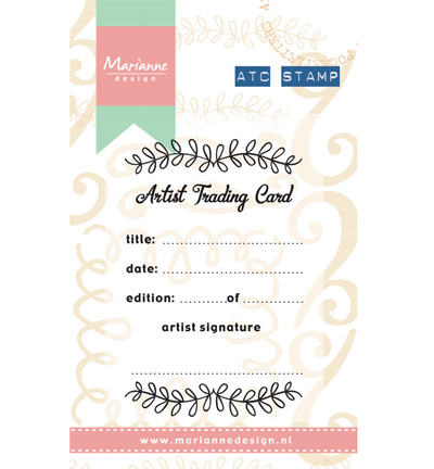 PL1522 - Marianne Design - Clear stamp - ATC clear stamp