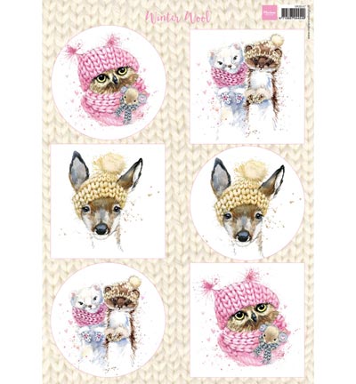 VK9547 - Marianne Design - Winter wool - pink - Général