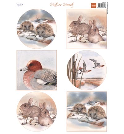 MB0163 - Marianne Design - Mattie's winter animals - Hegde hogs - Mattie