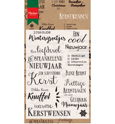 CS0979 - Marianne Design - Kerst, winter en nieuwjaarswensen - Texte