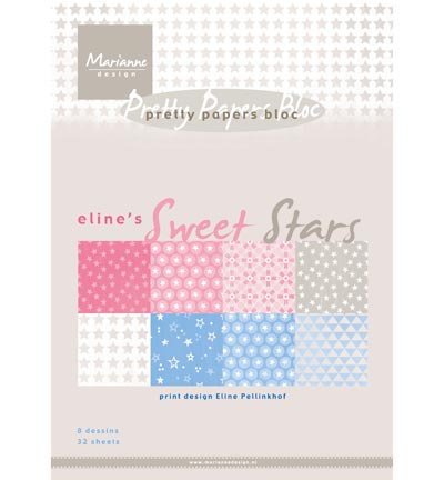 PB7051 - Marianne Design - Eline's Sweet star - Pretty Papers Blocks