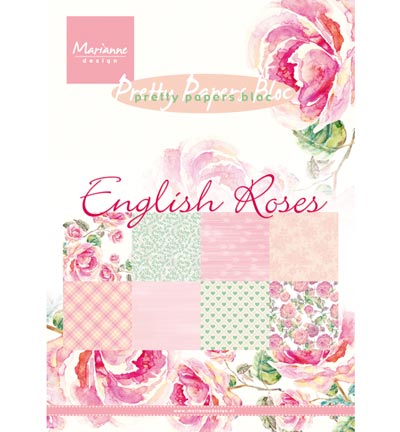 PK9143 - Marianne Design - English Roses - Pretty Papers Blocks