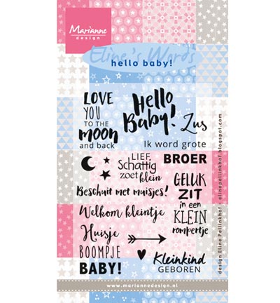 EC0165 - Marianne Design - Eline's words sweet baby - Eline