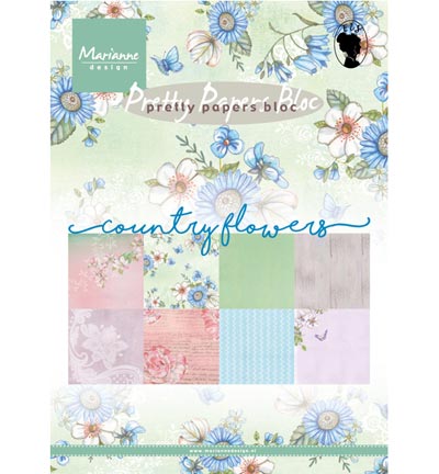PK9144 - Marianne Design - Country Flowers - Pretty Papers Blocks