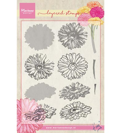 TC0853 - Marianne Design - Tiny's gerbera (layering) - Tiny's