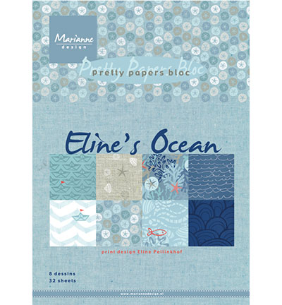 PB7052 - Marianne Design - Eline's Ocean - Pretty Papers Blocks