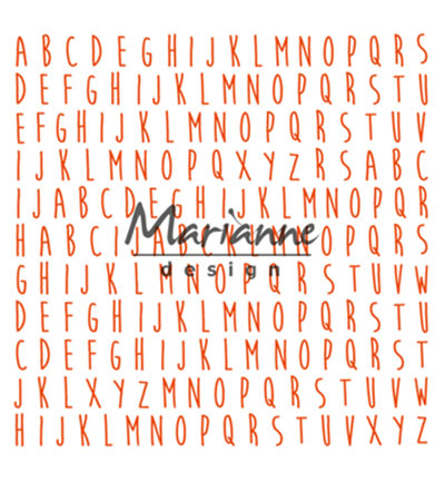 DF3437 - Marianne Design - ABC (moonflower) - Design Folder