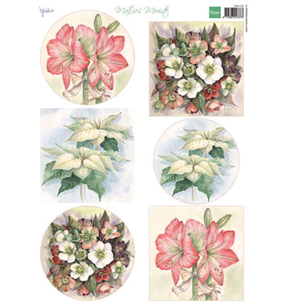 MB0168 - Marianne Design - Mattie's Mooiste Christmas flowers - Mattie