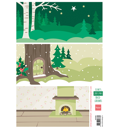 AK0068 - Marianne Design - Eline's Christmas backgrounds - Eline