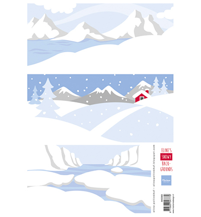 AK0069 - Marianne Design - Eline's Snowy backgrounds - Eline