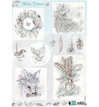 EWK1253 - Marianne Design - Winter dream – blue - Els(EWK)