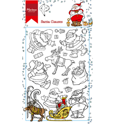 HT1624 - Marianne Design - Hetty's Santa Clauses - Hetty Meeuwsen