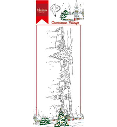 HT1625 - Marianne Design - Hetty's border: Christmas village - Hetty Meeuwsen