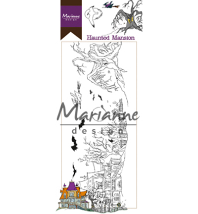 HT1627 - Marianne Design - Hetty's border: Haunted Mansion - Automne, Halloween