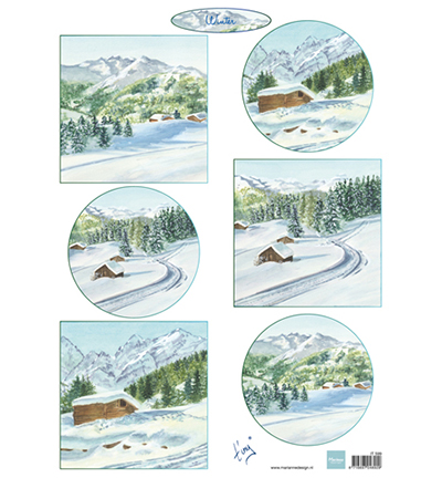IT599 - Marianne Design - Tiny's winter landschapjes 1 - Tiny
