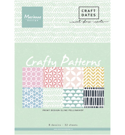 PB7054 - Marianne Design - Crafty Patterns - Pretty Papers Blocks