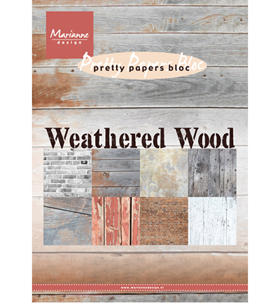 PK9155 - Marianne Design - Weathered wood - Pretty Papers Blocks