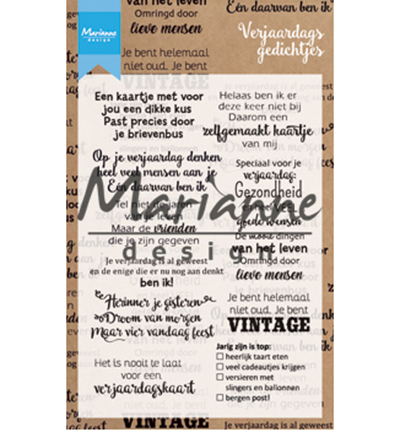 CS1006 - Marianne Design - Verjaardagsgedichtjes - Textes
