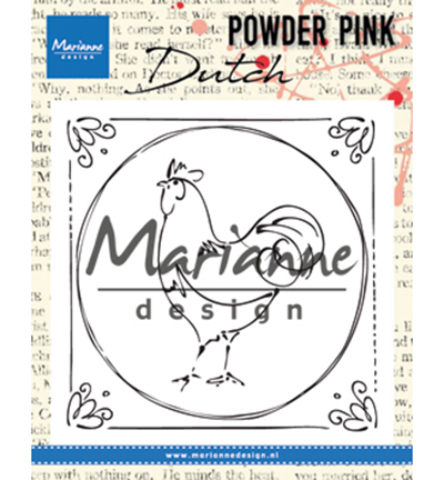 PP2805 - Marianne Design - Powder Pink - Dutch rooster - Clear Stamps PP2805 - Marianne Design - Powder Pink - Dutch rooster - Clear Stamps