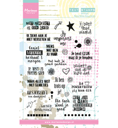 MM1620 - Marianne Design - Henriëtte's teksten - Mixed Media