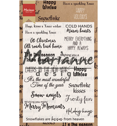 CS1009 - Marianne Design - Happy Holidays - Textes