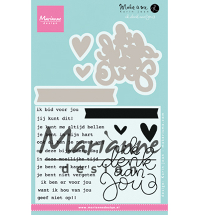 KJ1727 - Marianne Design - Karin's Ik denk aan jou - Texte