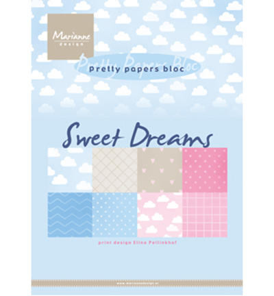 PB7055 - Marianne Design - Eline's Sweet dreams - Pretty Papers Blocks