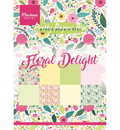 PK9161 - Marianne Design - Floral Delight - Pretty Papers Blocks