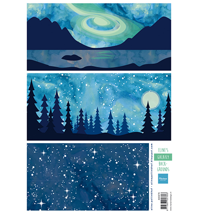AK0076 - Marianne Design - Eline's Galaxy  backgrounds - 