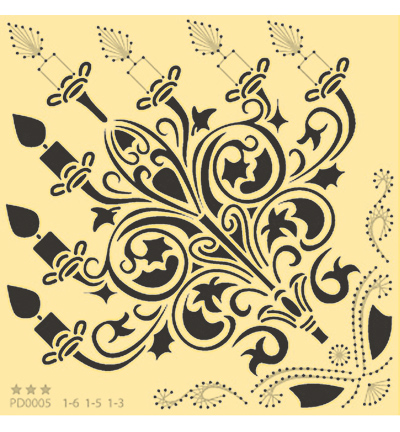 PD0005 - Marianne Design - Star collection Chandelier - Noël, hiver