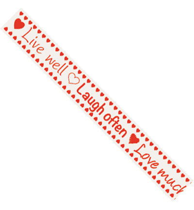 JU0877 - Marianne Design - Ribbons texte, Live, laugh, love - 