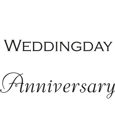 CS0886 - Marianne Design - Weddingday/Anniversary (UK) - Tampons texte CS0886 - Marianne Design - Weddingday/Anniversary (UK) - Tampons texte