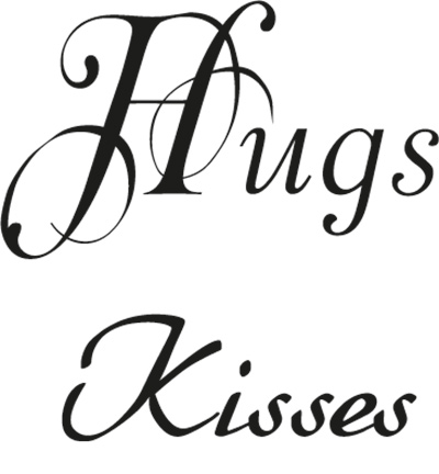 CS0888 - Marianne Design - Hugs/Kisses (UK) - Textes