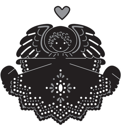 CR1232 - Marianne Design - Angel with heart - 