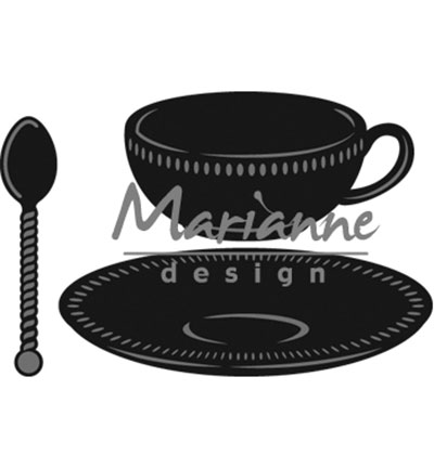 CR1238 - Marianne Design - Tea cup with spoon - Manger, boire