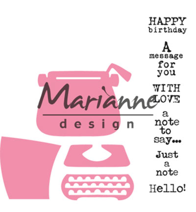 COL1358 - Marianne Design - Eline's typewriter - Ecole